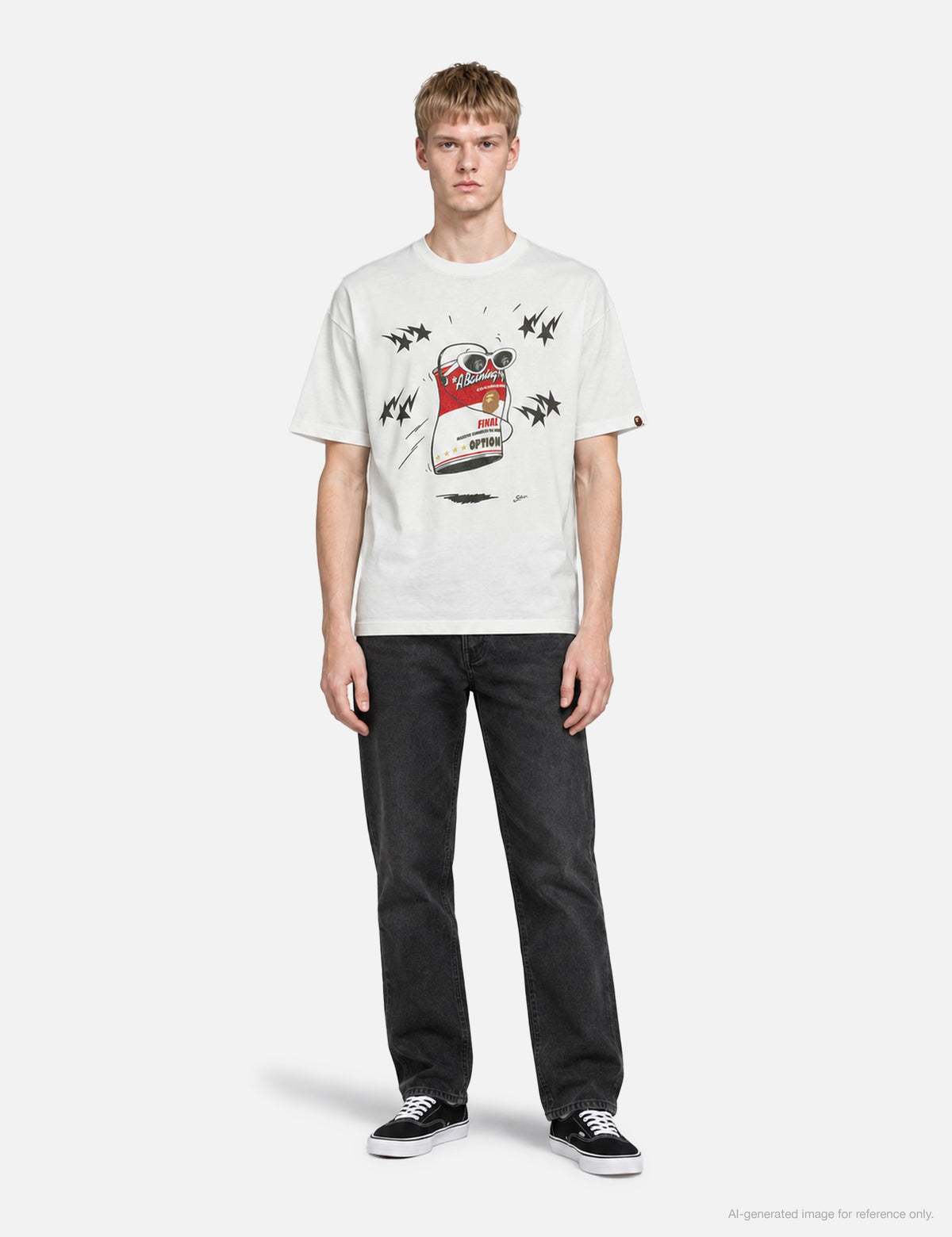 Saint Michael 聖ミカエル 【本物保証】 Tシャツ ストリート系 メンズ SAINT Mxxxxxx X BAPE Dancing Can T-Shirt