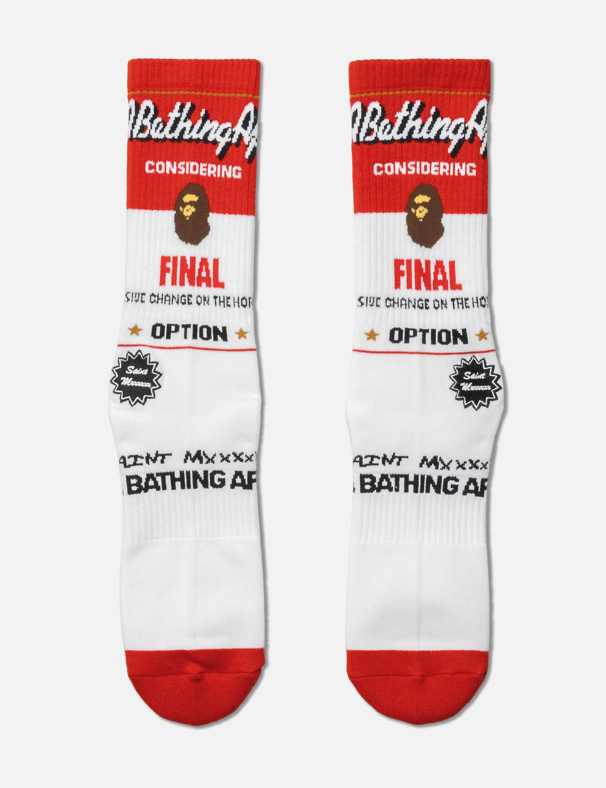 Saint Michael 聖ミカエル 【本物保証】 靴下 ウェア ストリート系 メンズ SAINT Mxxxxxx X BAPE Socks