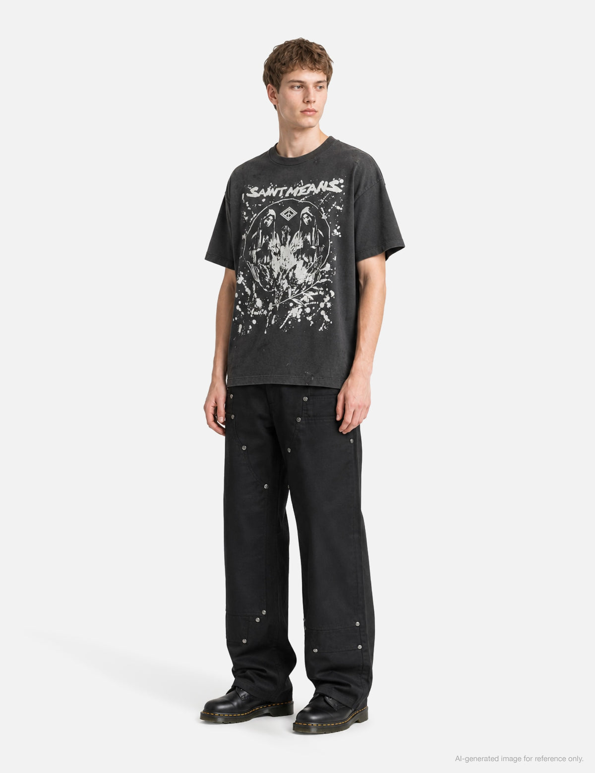 Saint Michael 聖ミカエル 【本物保証】 Tシャツ ストリート系 メンズ Saint Means T-Shirt