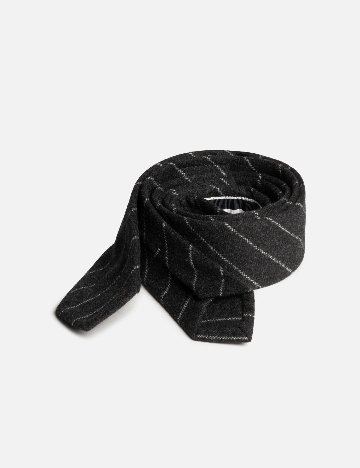 Thom Browne トム・ブラウン 【本物保証】 ネクタイ ストリート系 メンズ Classic Tie In Chalk Stripe Flannel