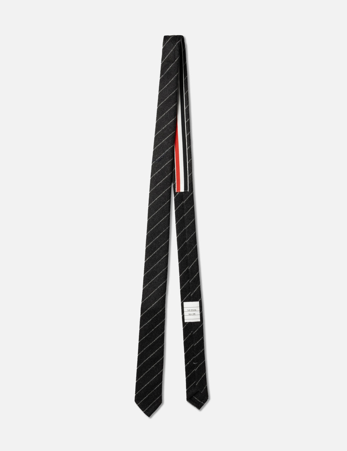 Thom Browne トム・ブラウン 【本物保証】 ネクタイ ストリート系 メンズ Classic Tie In Chalk Stripe Flannel