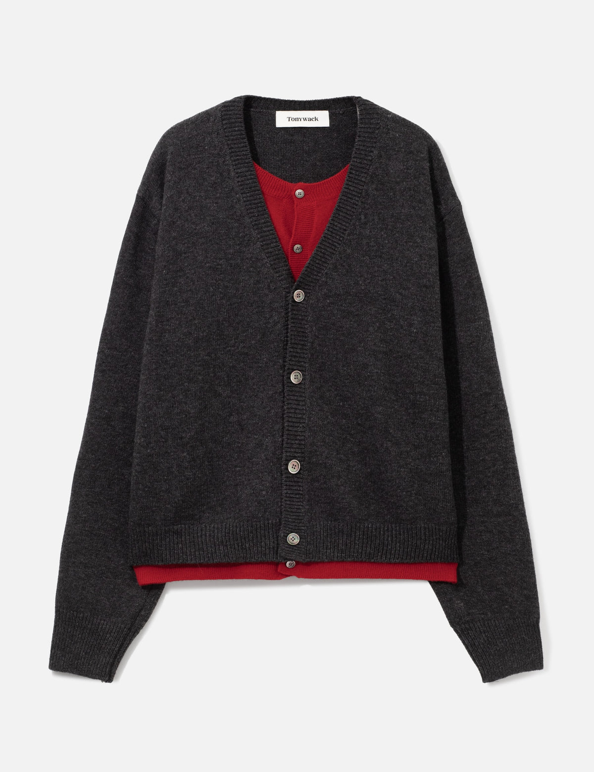 Tonywack トニアック【本物保証】 カーディガン ストリート系 メンズ Wool Layered Cardigan