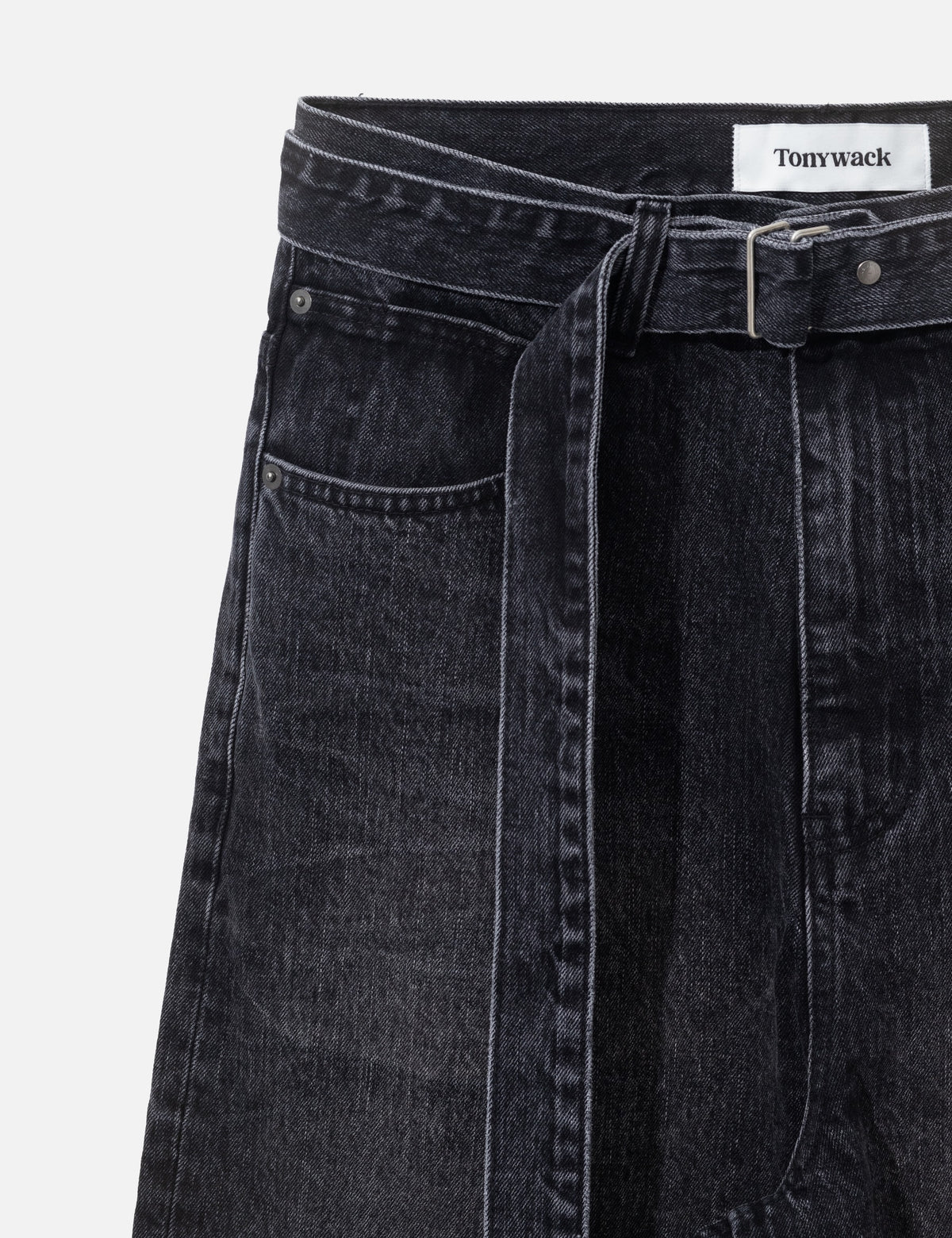 Tonywack トニーワック 【本物保証】 デニムパンツ ストリート系 メンズ Wide-Leg Belted Denim Jeans
