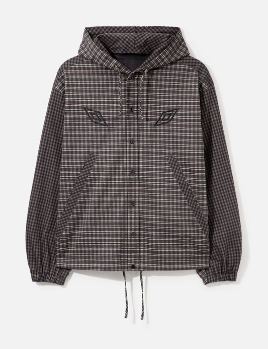 Umbro アンブロ 【本物保証】 ジャケット ストリート系 メンズ Slam Jam X Umbro Double Plaid Overshirt Dark