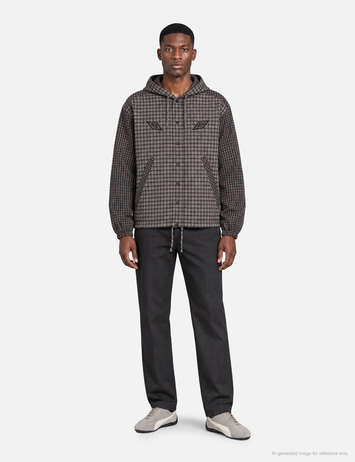 Umbro アンブロ 【本物保証】 ジャケット ストリート系 メンズ Slam Jam X Umbro Double Plaid Overshirt Dark