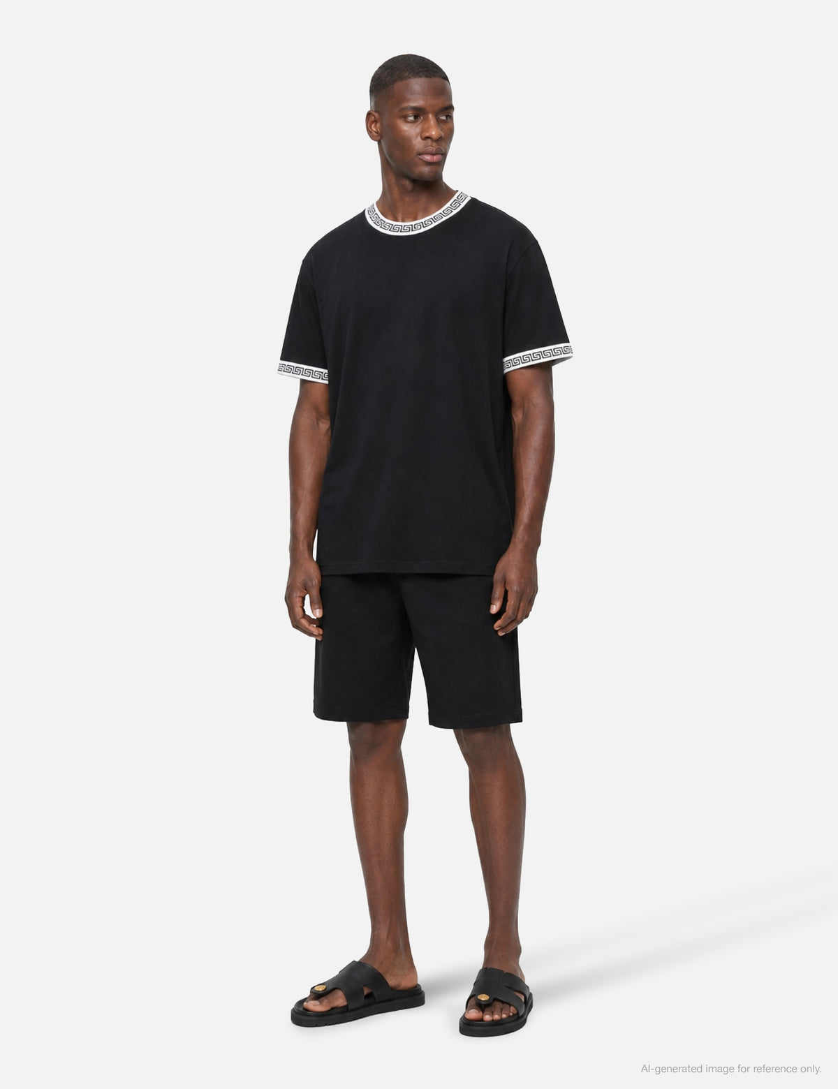 Versace ヴェルサーチェ 【本物保証】 Tシャツ ストリート系 メンズ Stretch Cotton-Jersey Slim T-Shirt