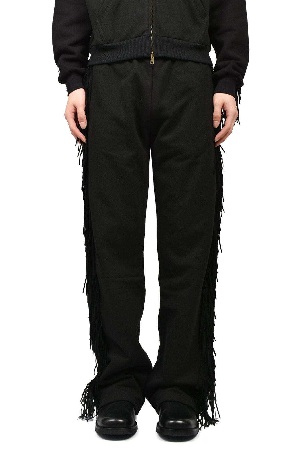 Austin Post オースティン ポスト 【本物保証】 パンツ ストリート系 メンズ FRINGED SWEATS / BLK