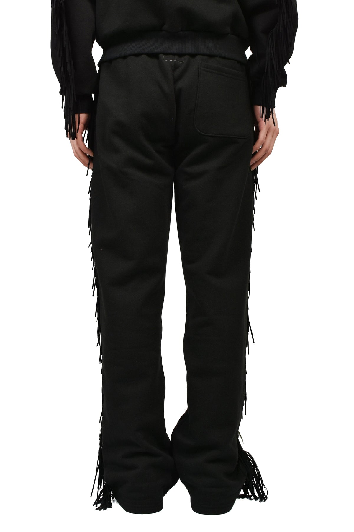 Austin Post オースティン ポスト 【本物保証】 パンツ ストリート系 メンズ FRINGED SWEATS / BLK