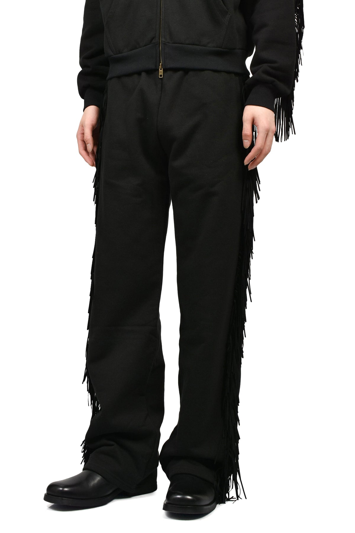 Austin Post オースティン ポスト 【本物保証】 パンツ ストリート系 メンズ FRINGED SWEATS / BLK