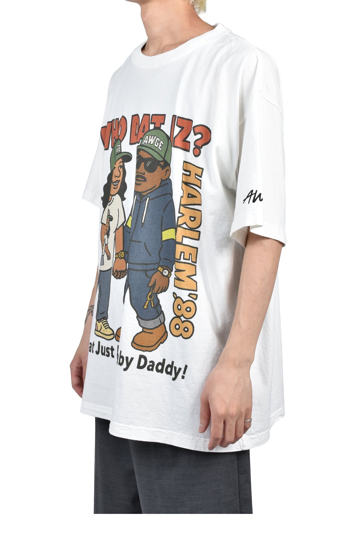 AWGE オーグ 【本物保証】 Tシャツ、ストリートスタイル、メンズ  AIRBRUSH TEE / WHT