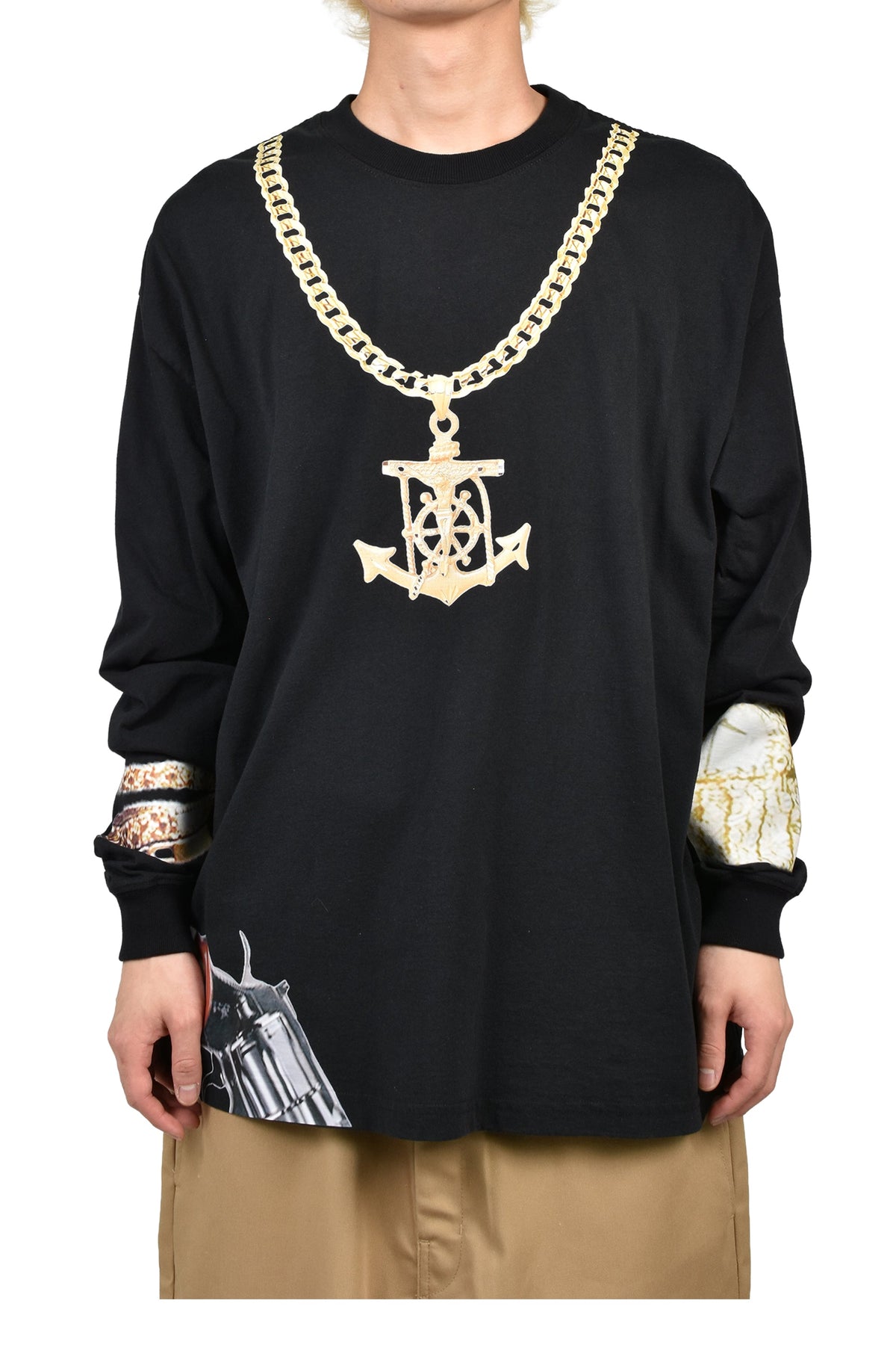 AWGE オーグ 【本物保証】 Tシャツ、ストリートスタイル、メンズ DRIP BLACK LONG SLEEVE / BLK