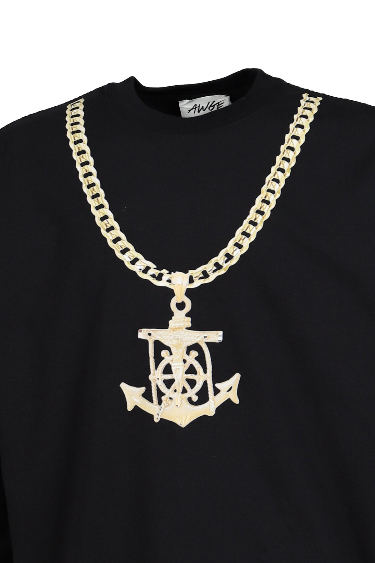 AWGE オーグ 【本物保証】 Tシャツ、ストリートスタイル、メンズ DRIP BLACK LONG SLEEVE / BLK