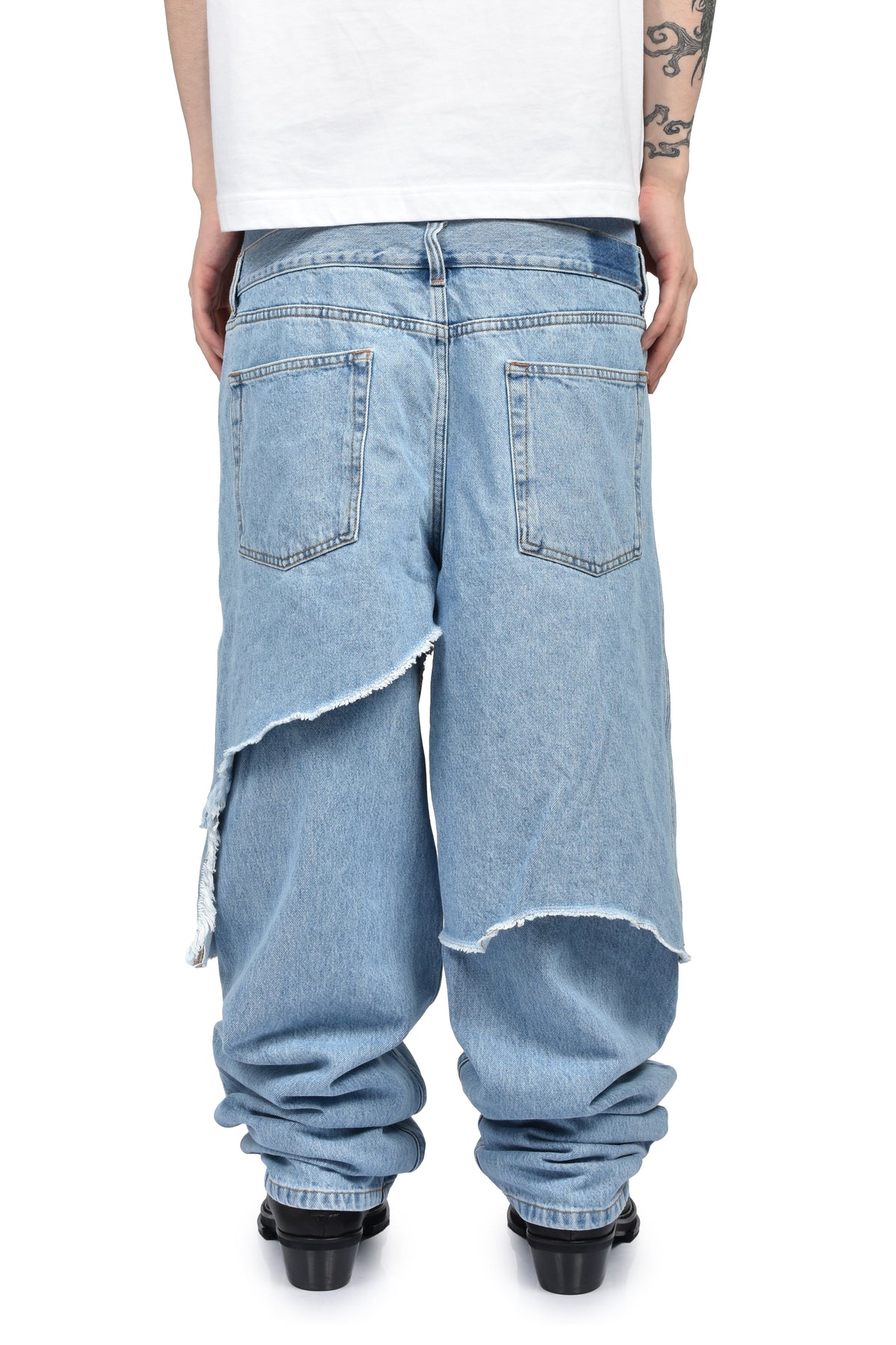 AWGE オーグ 【本物保証】 ジーンズ、ストリートスタイル、メンズ  DOUBLE LAYER DENIM / WASHED BLU