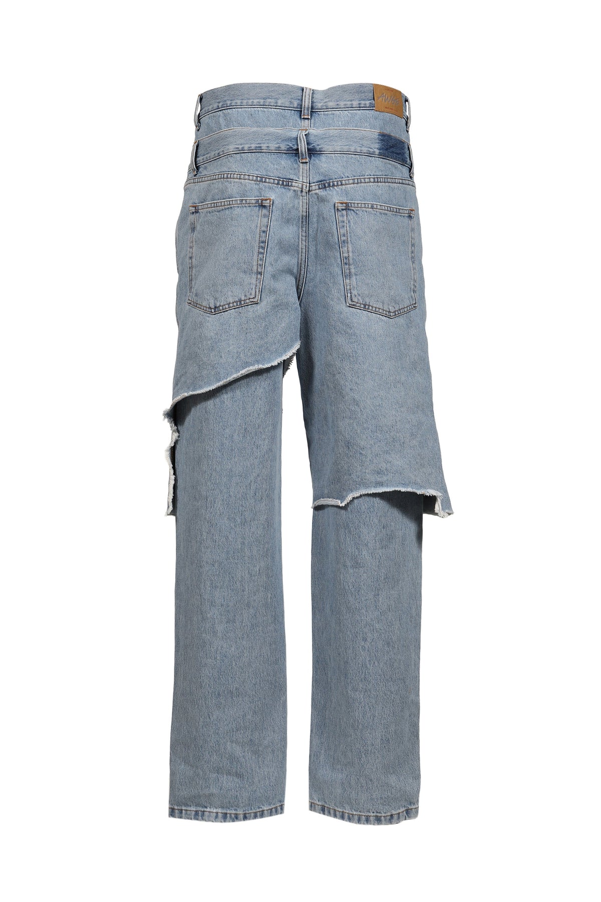 AWGE オーグ 【本物保証】 ジーンズ、ストリートスタイル、メンズ  DOUBLE LAYER DENIM / WASHED BLU