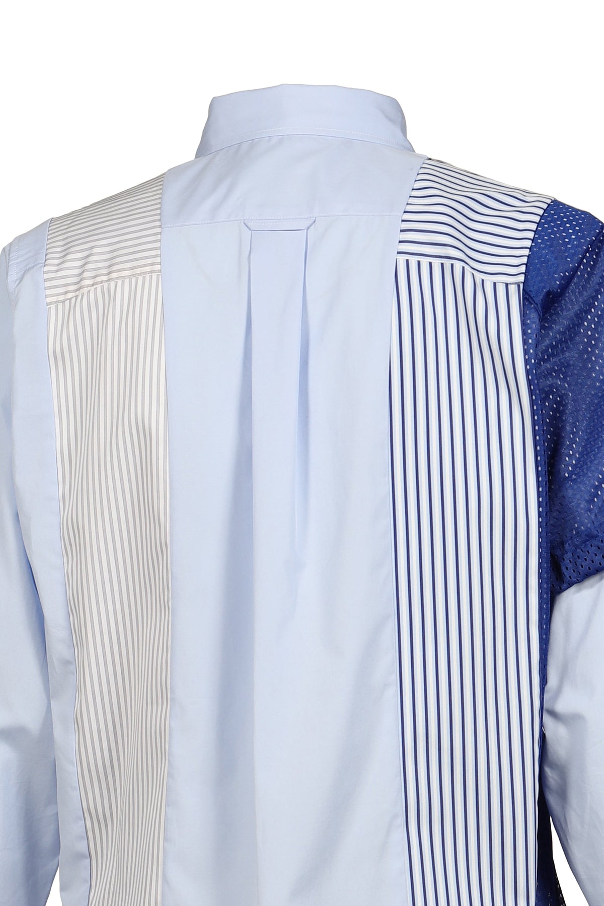 AWGE  オーグ 【本物保証】 シャツ、ストリートスタイル、メンズ MIX SHIRT // ALL UNIQUE! / WHT/BLU
