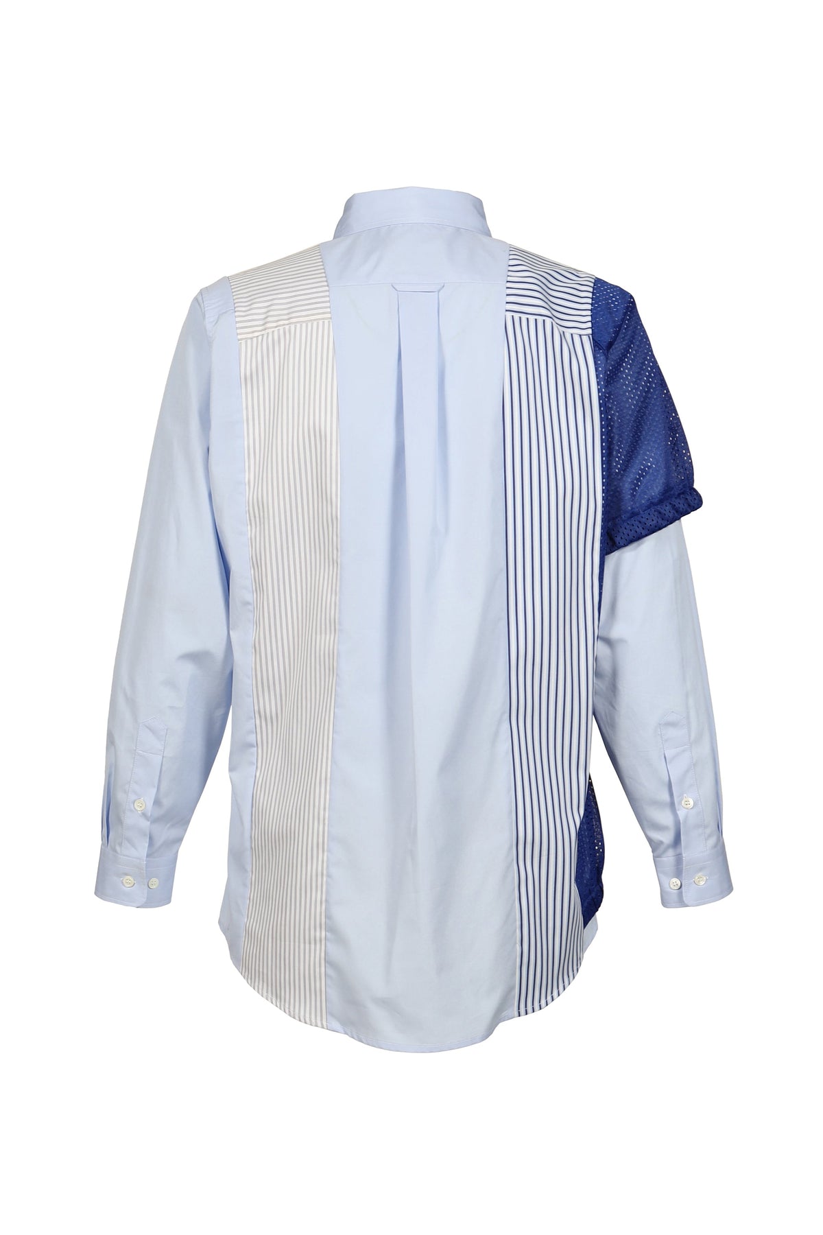 AWGE  オーグ 【本物保証】 シャツ、ストリートスタイル、メンズ MIX SHIRT // ALL UNIQUE! / WHT/BLU