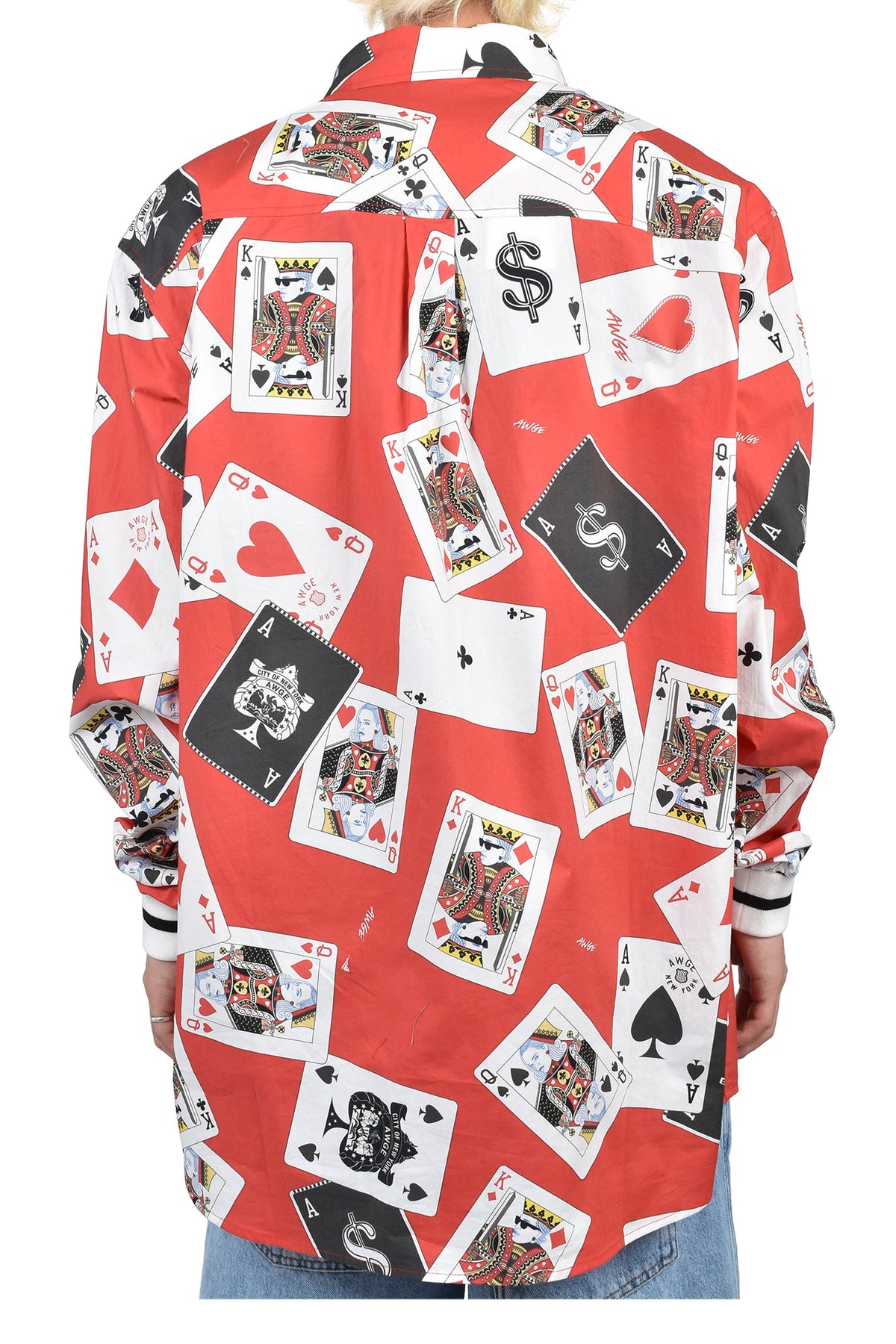 AWGE オーグ 【本物保証】 シャツ、ストリートスタイル、メンズ REGULAR SHIRT / RED