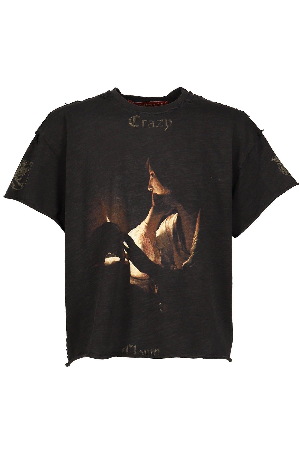 Crazy Clown LA クレイジー クラウン エルエー 【本物保証】 Tシャツ ストリート系 メンズ GEORGE DE LA TOUR T-SHIRT / Lv.2.5 / BLK