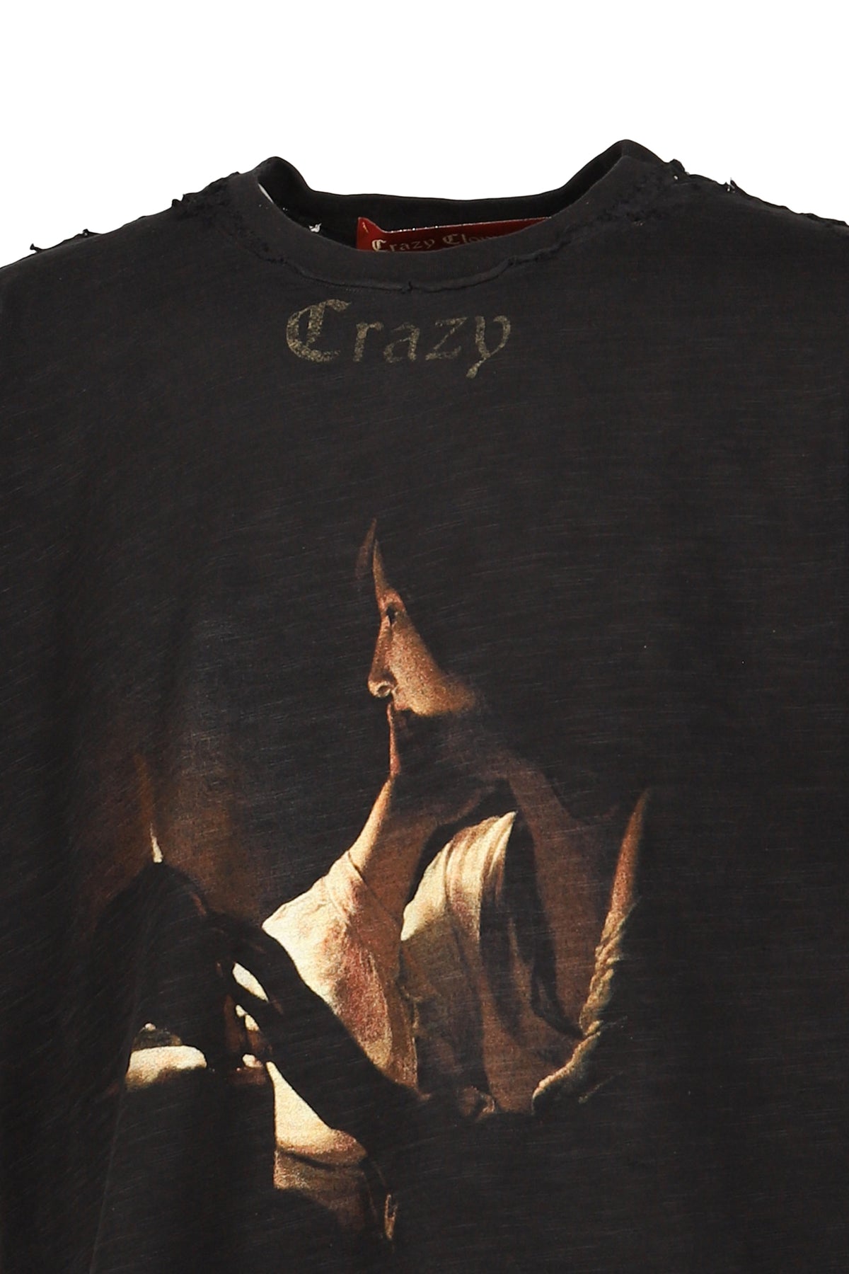 Crazy Clown LA クレイジー クラウン エルエー 【本物保証】 Tシャツ ストリート系 メンズ GEORGE DE LA TOUR T-SHIRT / Lv.2.5 / BLK