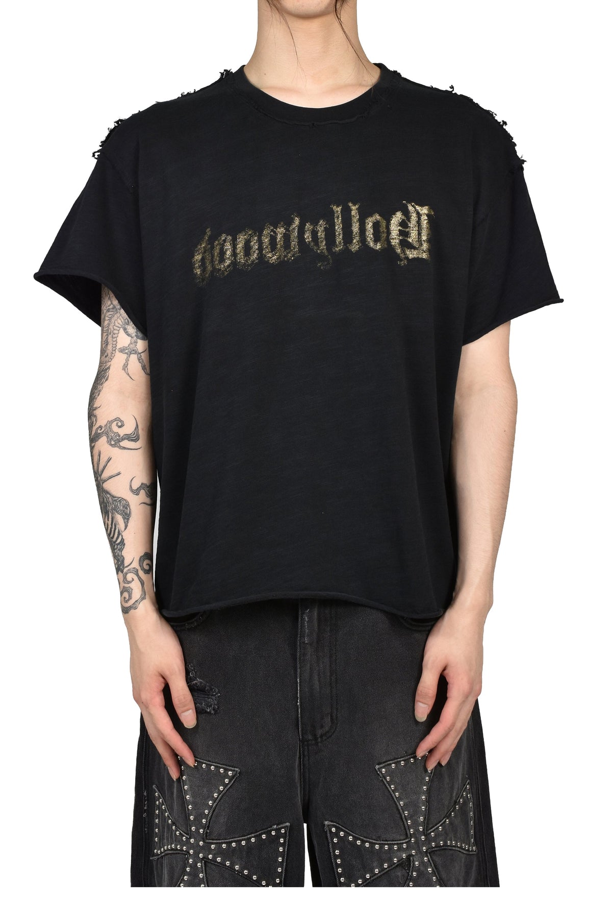 Crazy Clown LA クレイジー クラウン エルエー 【本物保証】 Tシャツ ストリート系 メンズ HOLLYWOOD ANTIQUE ASSEMBLAGE T-SHIRT / Lv.3 / BLK