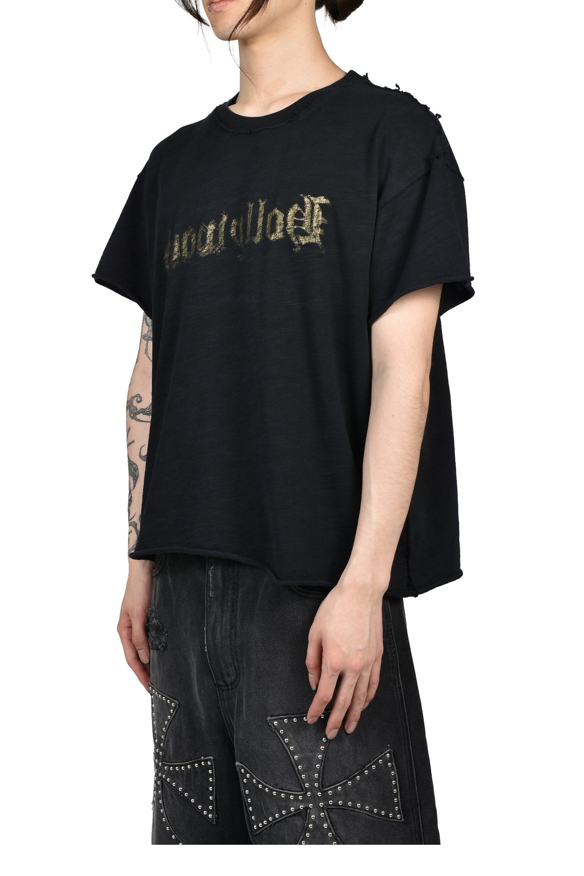 Crazy Clown LA クレイジー クラウン エルエー 【本物保証】 Tシャツ ストリート系 メンズ HOLLYWOOD ANTIQUE ASSEMBLAGE T-SHIRT / Lv.3 / BLK