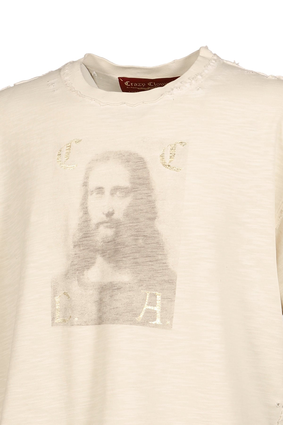 Crazy Clown LA クレイジー クラウン エルエー 【本物保証】 Tシャツ ストリート系 メンズ SHROUD OF TURIN T-SHIRT / Lv.2.5 / WHT