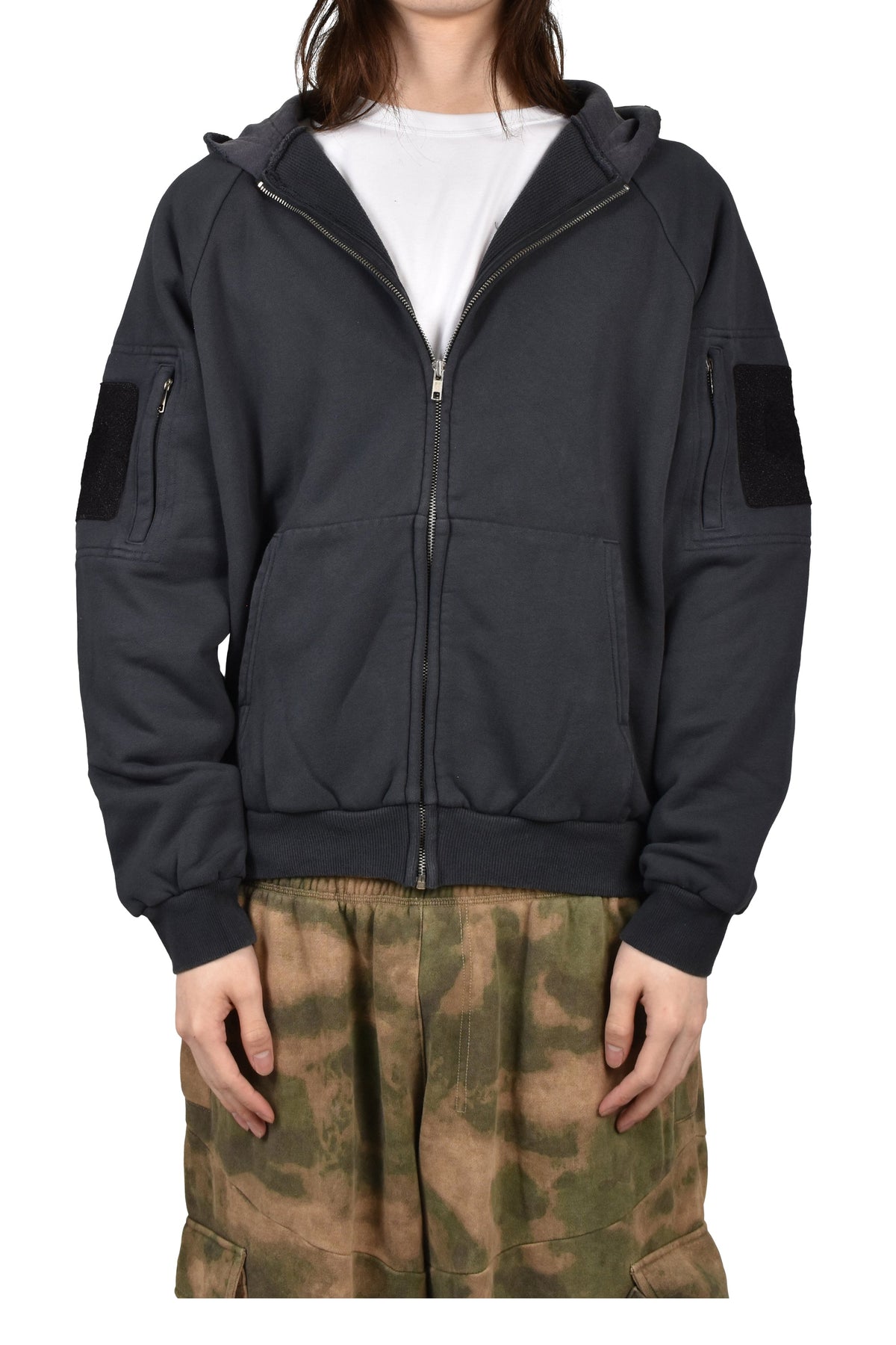 DIARY 1999 ダイアリー 1999【本物保証】 パーカー、ストリートスタイル、メンズ WAFFLE LINED HOODIE / BLK
