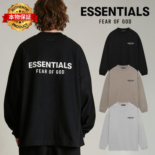 Essentials エッセンシャルズ【本物保証】LS tee ロゴTシャツ ロンT ストリート 長袖 Fear Of God フィアオブゴッド T-Shirt  ロンティ オーバーサイズ セントマイケル NBA バスケットボール アディダス ナイキ NIKE MLB メジャーリーグ 野球 ニューエラ ブランドコラボ