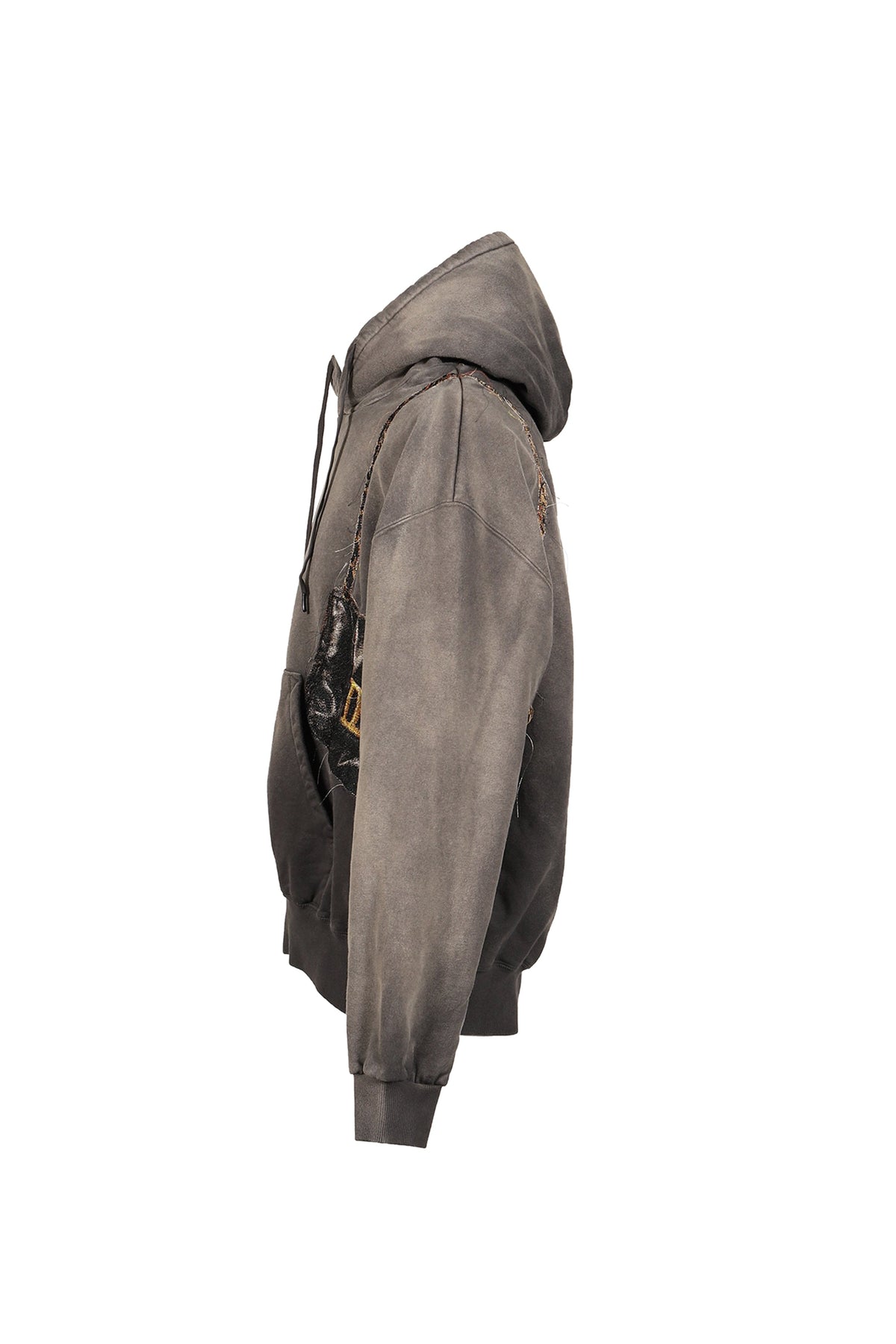 doublet ダブレット 【本物保証】 パーカー ストリート系 メンズ TROMPE L’OEIL EMBROIDERY HOODIE / BLK