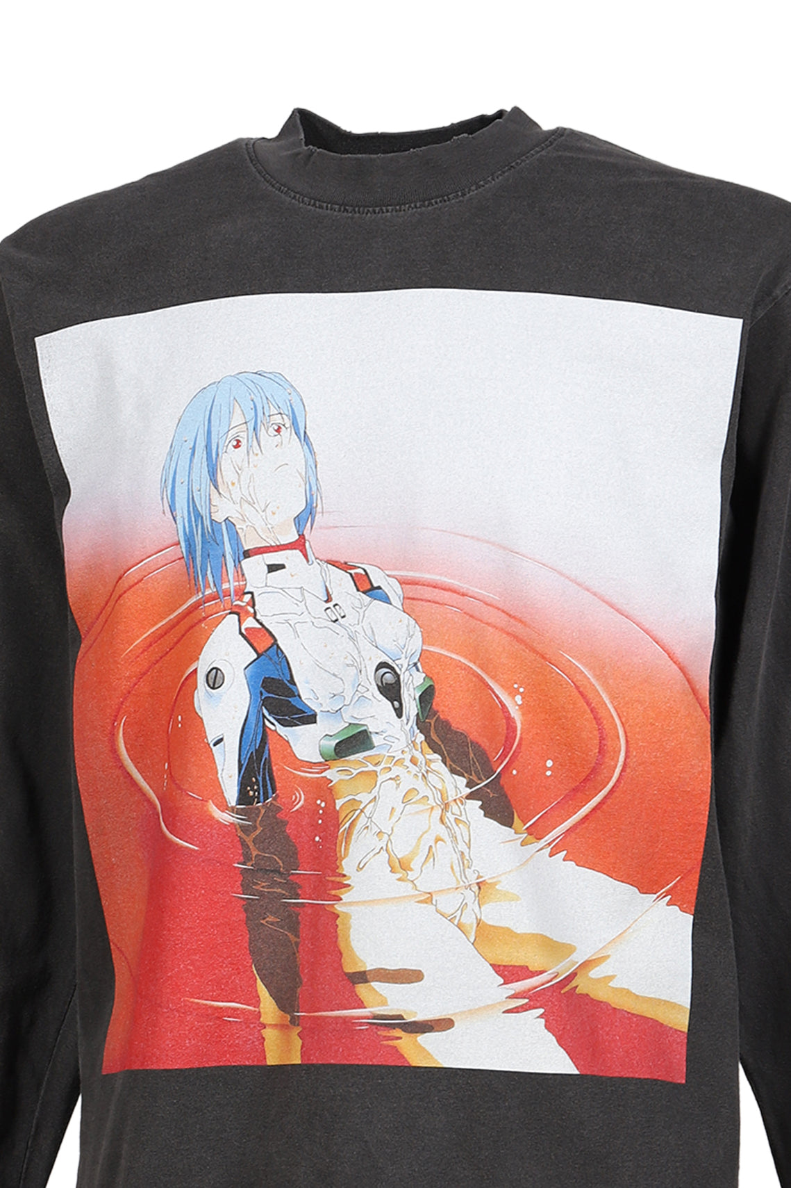 EVANGELION:95 エヴァンゲリオン キュウジュウゴ【本物保証】トレーナー、ストリートスタイル、メンズ 0098 CUTSEW  / BLK
