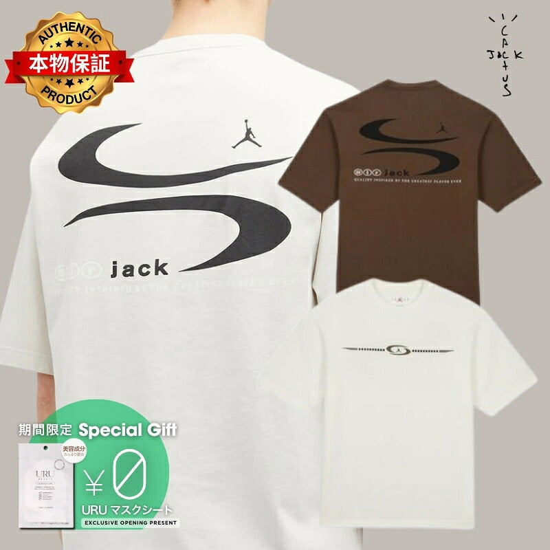 Cactus Jack カクタスジャック【本物保証】Tシャツ ストリート系 メンズ Jordan x Travis Scott T-shirt
