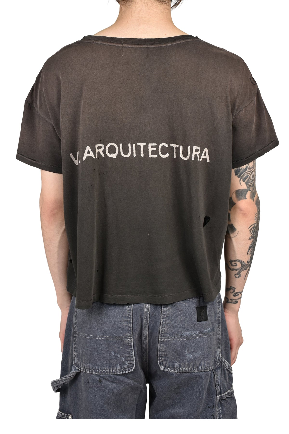 ENFANTS RICHES DEPRIMES  アンファン リッシュ デプリメ【本物保証】 Tシャツ、ストリートスタイル、メンズ ADOLF LOOS T-SHIRT / WASHED BLK