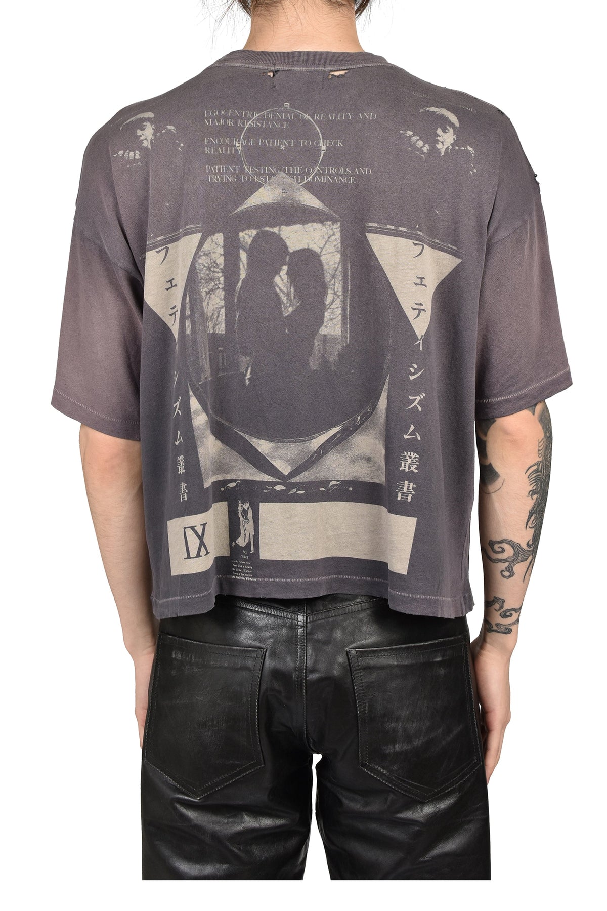 ENFANTS RICHES DEPRIMES  アンファン リッシュ デプリメ【本物保証】 Tシャツ、ストリートスタイル、メンズ  JEREMY T-SHIRT / WASHED BRW