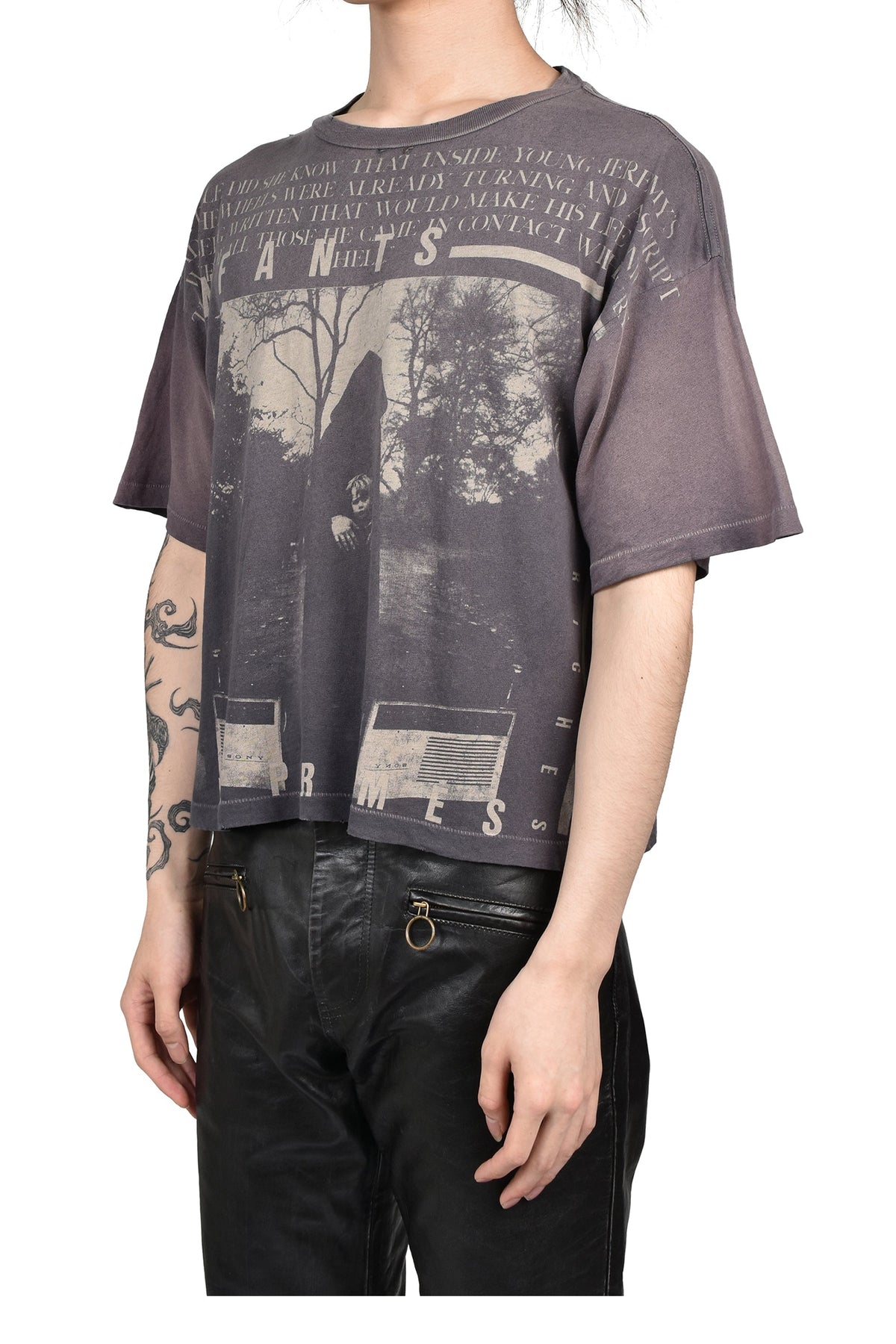ENFANTS RICHES DEPRIMES  アンファン リッシュ デプリメ【本物保証】 Tシャツ、ストリートスタイル、メンズ  JEREMY T-SHIRT / WASHED BRW