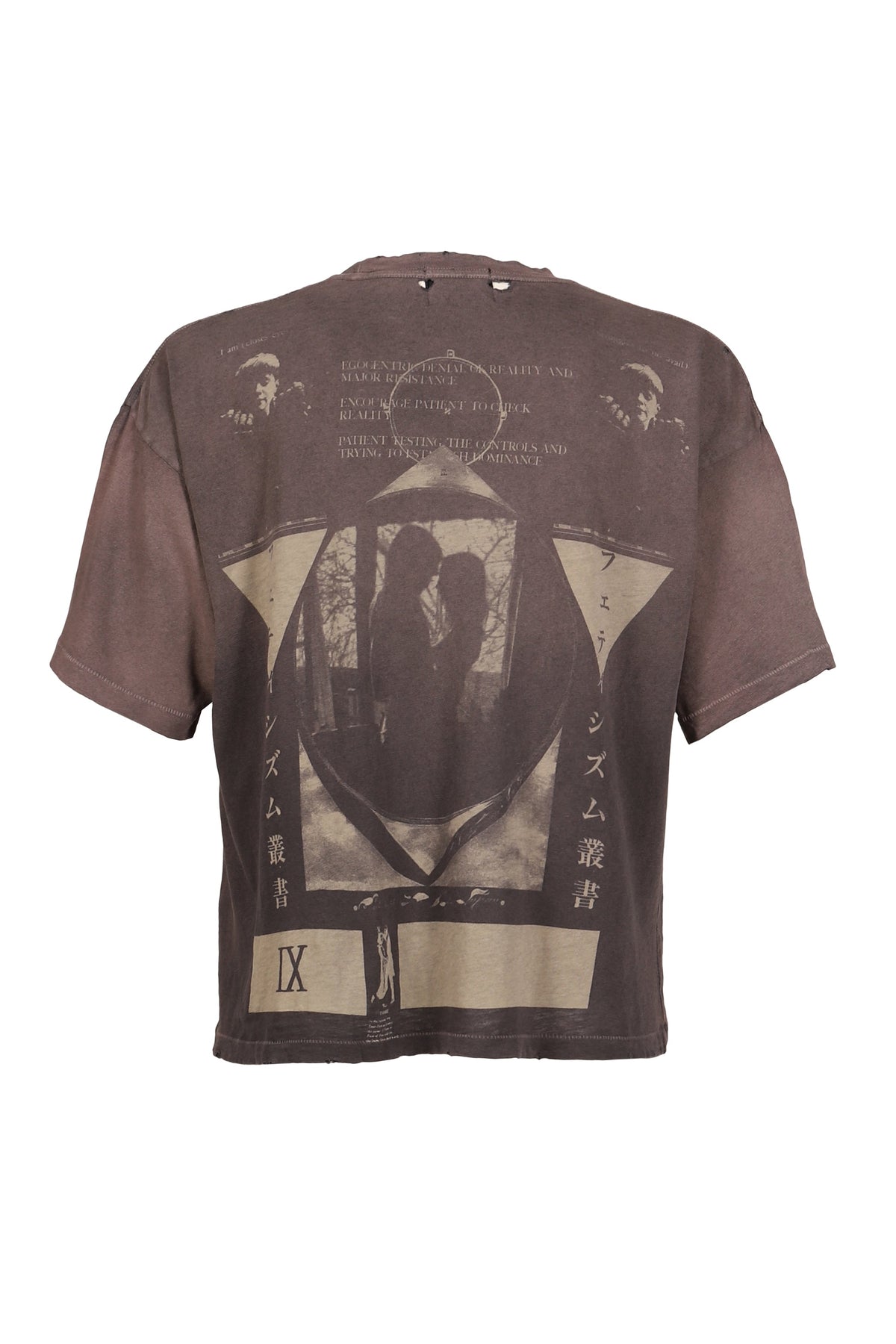 ENFANTS RICHES DEPRIMES  アンファン リッシュ デプリメ【本物保証】 Tシャツ、ストリートスタイル、メンズ  JEREMY T-SHIRT / WASHED BRW