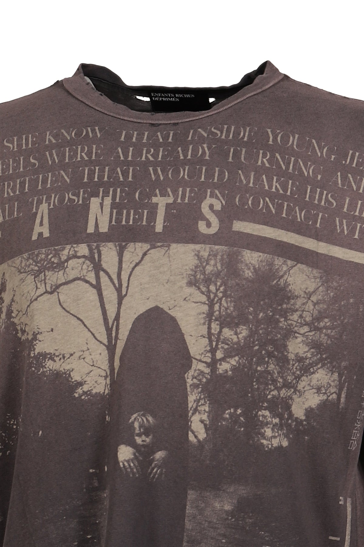 ENFANTS RICHES DEPRIMES  アンファン リッシュ デプリメ【本物保証】 Tシャツ、ストリートスタイル、メンズ  JEREMY T-SHIRT / WASHED BRW
