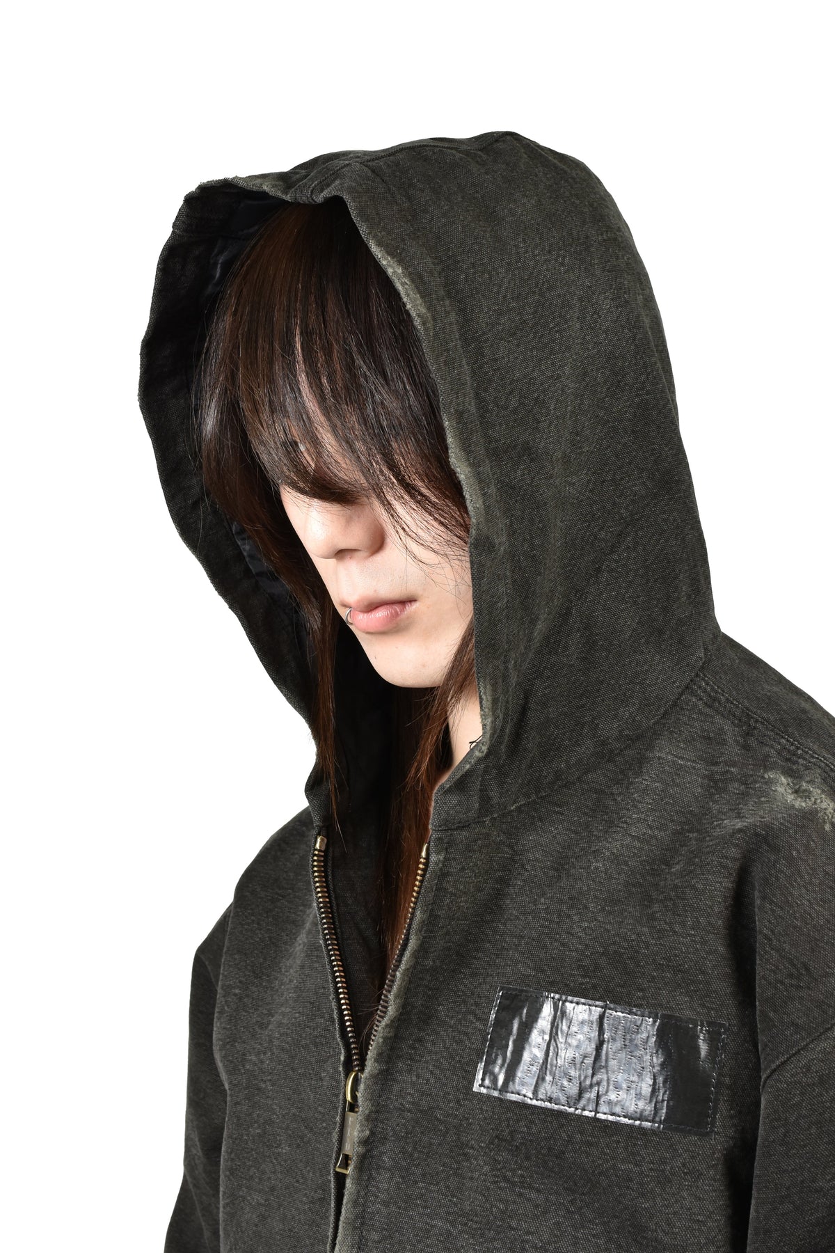 ENFANTS RICHES DEPRIMES 裕福で鬱を抱える子供たち 【本物保証】 パーカー ストリート系 メンズ WAR STARTED HOODED WORK JACKET / CRUST BLK