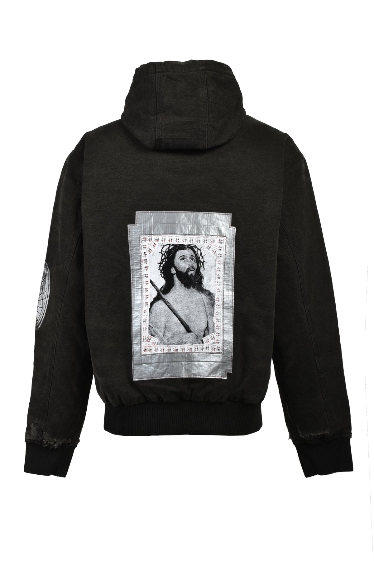 ENFANTS RICHES DEPRIMES 裕福で鬱を抱える子供たち 【本物保証】 パーカー ストリート系 メンズ WAR STARTED HOODED WORK JACKET / CRUST BLK