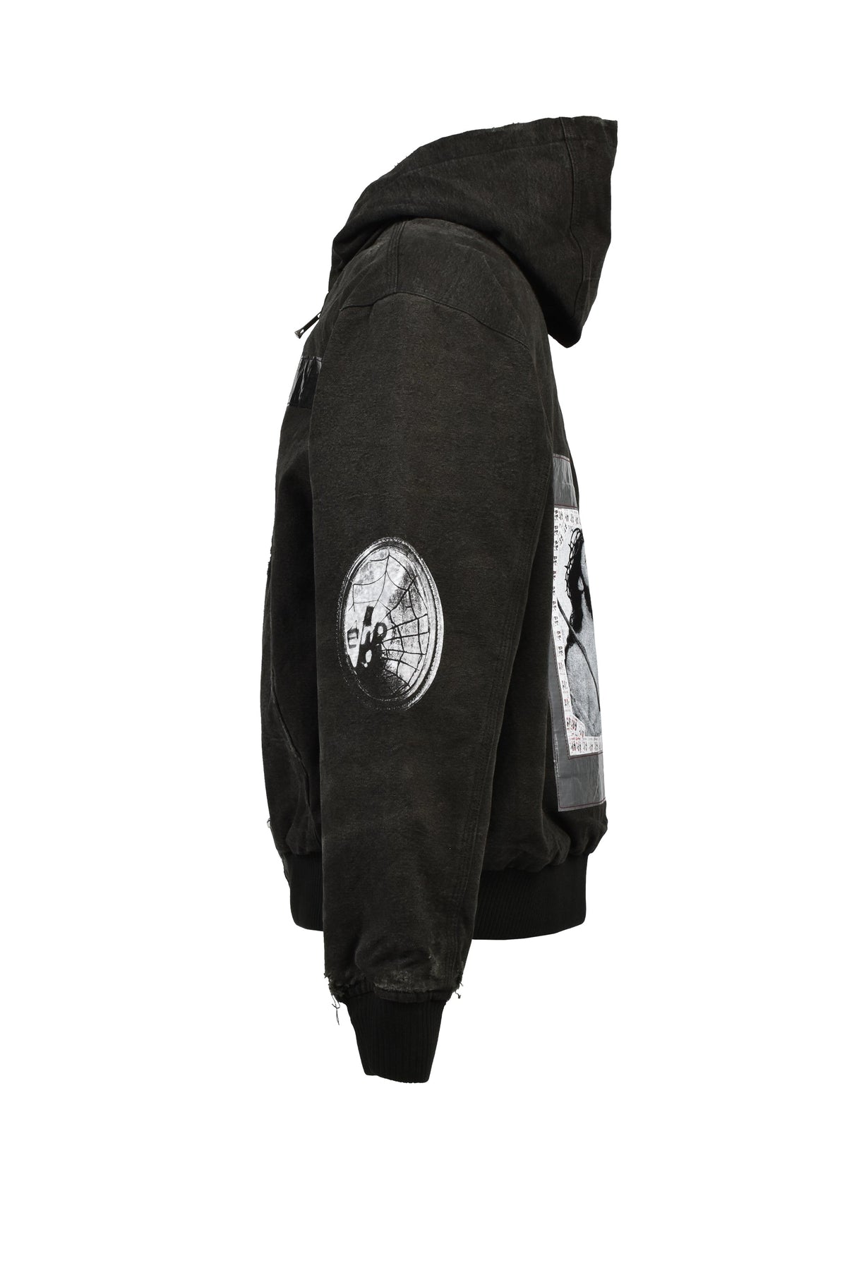 ENFANTS RICHES DEPRIMES 裕福で鬱を抱える子供たち 【本物保証】 パーカー ストリート系 メンズ WAR STARTED HOODED WORK JACKET / CRUST BLK