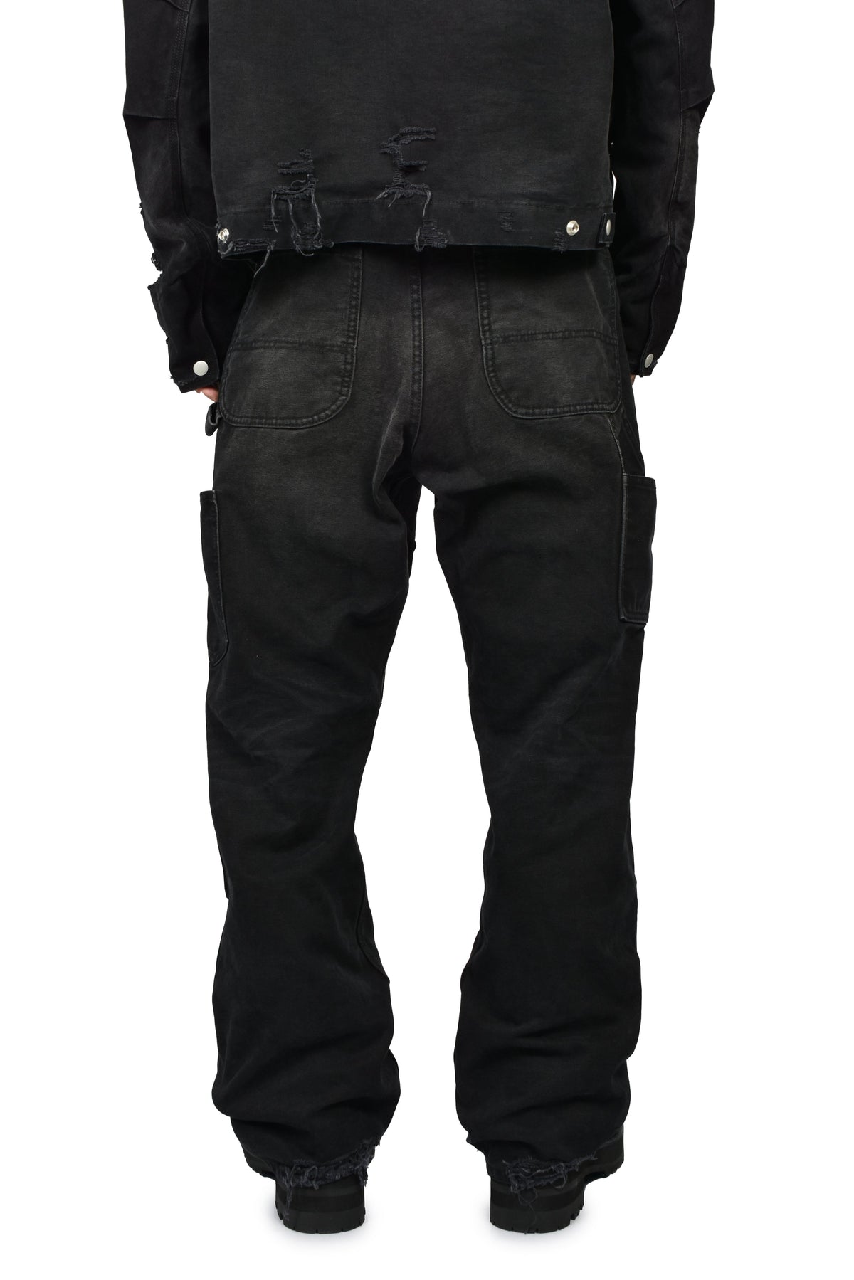 FILTH フィルス 【本物保証】 パンツ ストリート系 メンズ DIRTY DOUBLE KNEE FLARE / FADED BLK