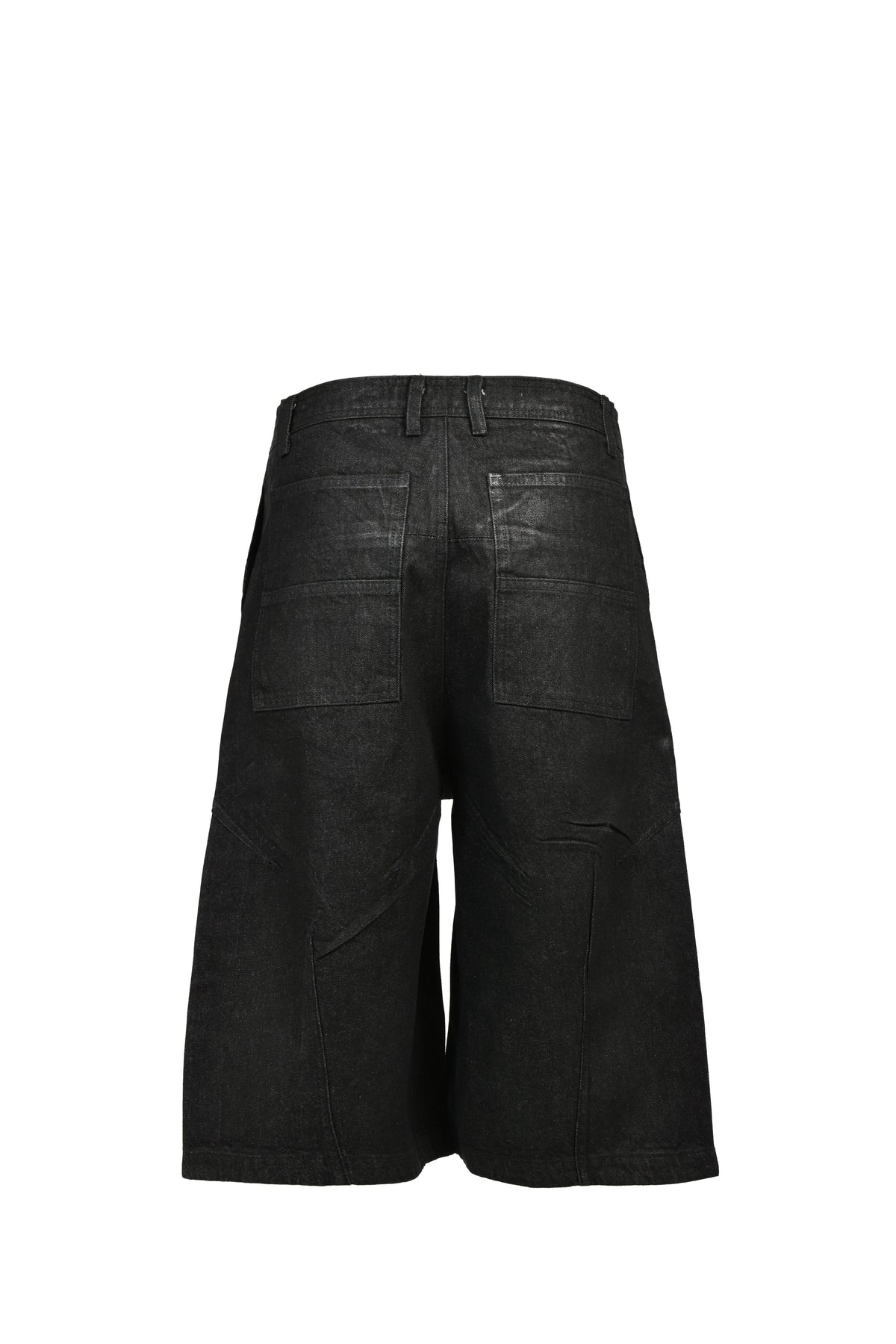 FILTH 汚物【本物保証】 ジャケット、ストリートスタイル、メンズ FRONT ZIP SHORTS / WAXED BLK