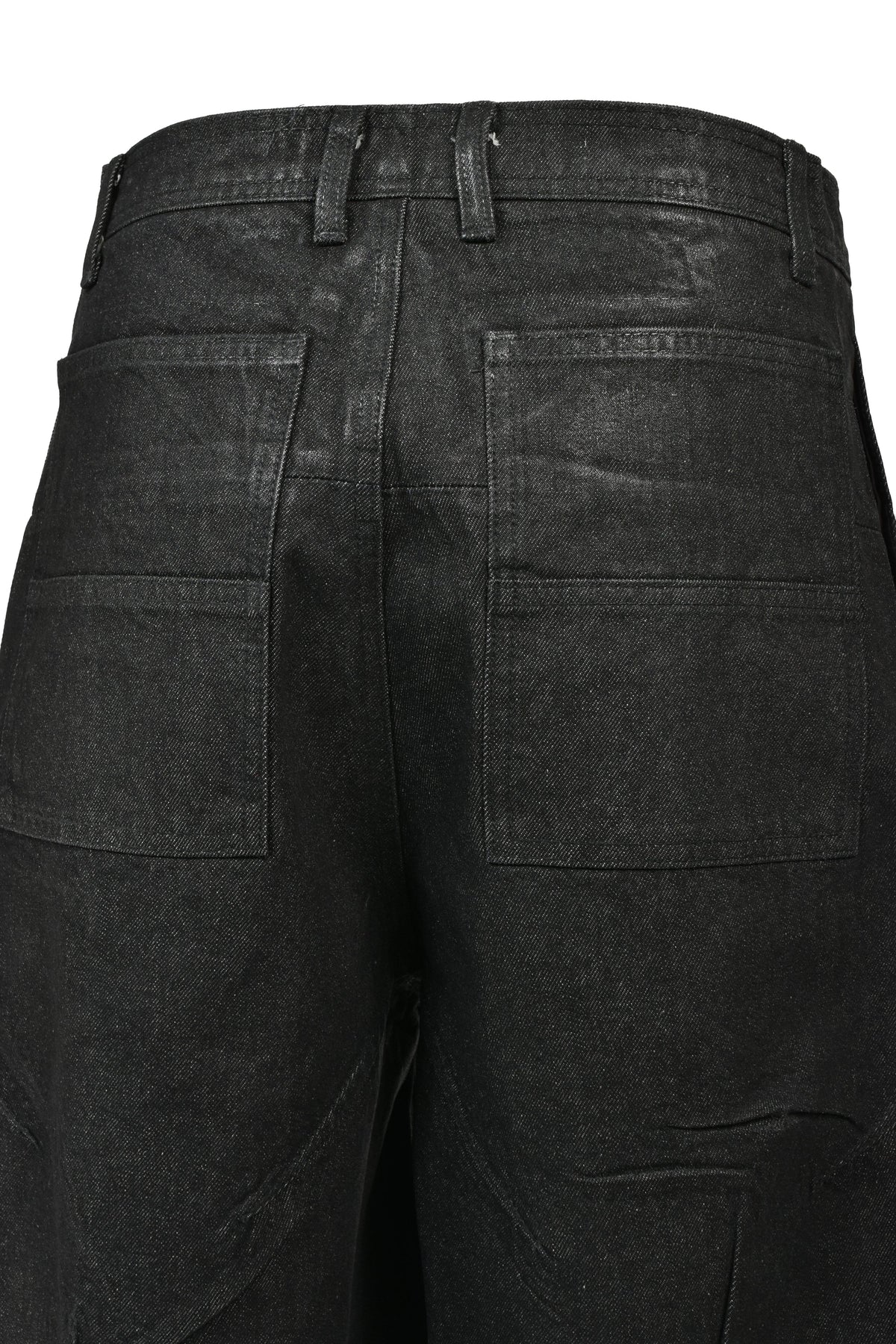 FILTH 汚物【本物保証】 ジャケット、ストリートスタイル、メンズ FRONT ZIP SHORTS / WAXED BLK