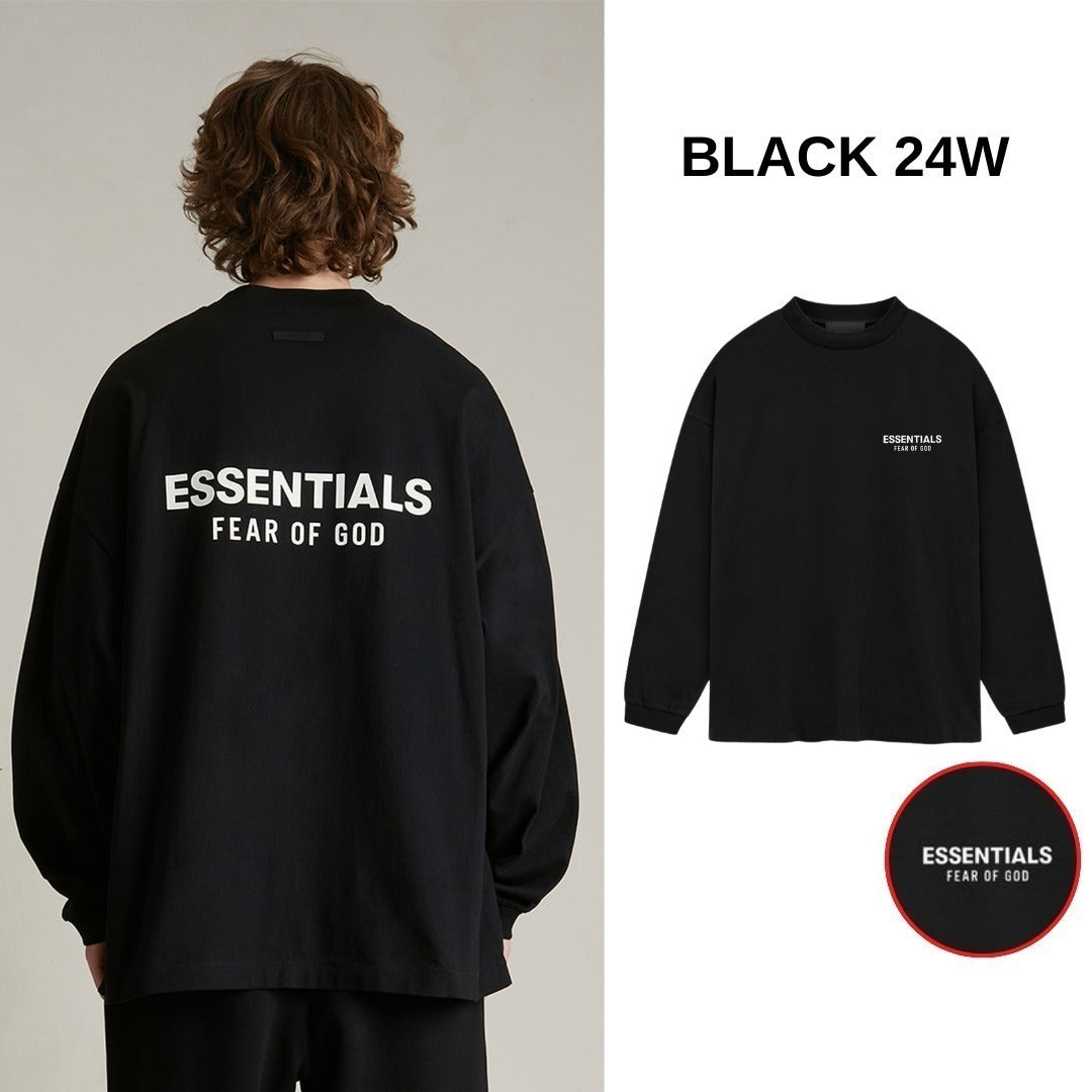 Essentials エッセンシャルズ【本物保証】LS tee ロゴTシャツ ロンT ストリート 長袖 Fear Of God フィアオブゴッド T-Shirt  ロンティ オーバーサイズ セントマイケル NBA バスケットボール アディダス ナイキ NIKE MLB メジャーリーグ 野球 ニューエラ ブランドコラボ