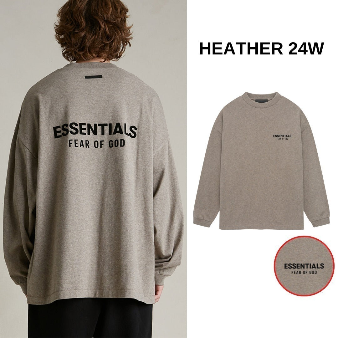 Essentials エッセンシャルズ【本物保証】LS tee ロゴTシャツ ロンT ストリート 長袖 Fear Of God フィアオブゴッド T-Shirt  ロンティ オーバーサイズ セントマイケル NBA バスケットボール アディダス ナイキ NIKE MLB メジャーリーグ 野球 ニューエラ ブランドコラボ