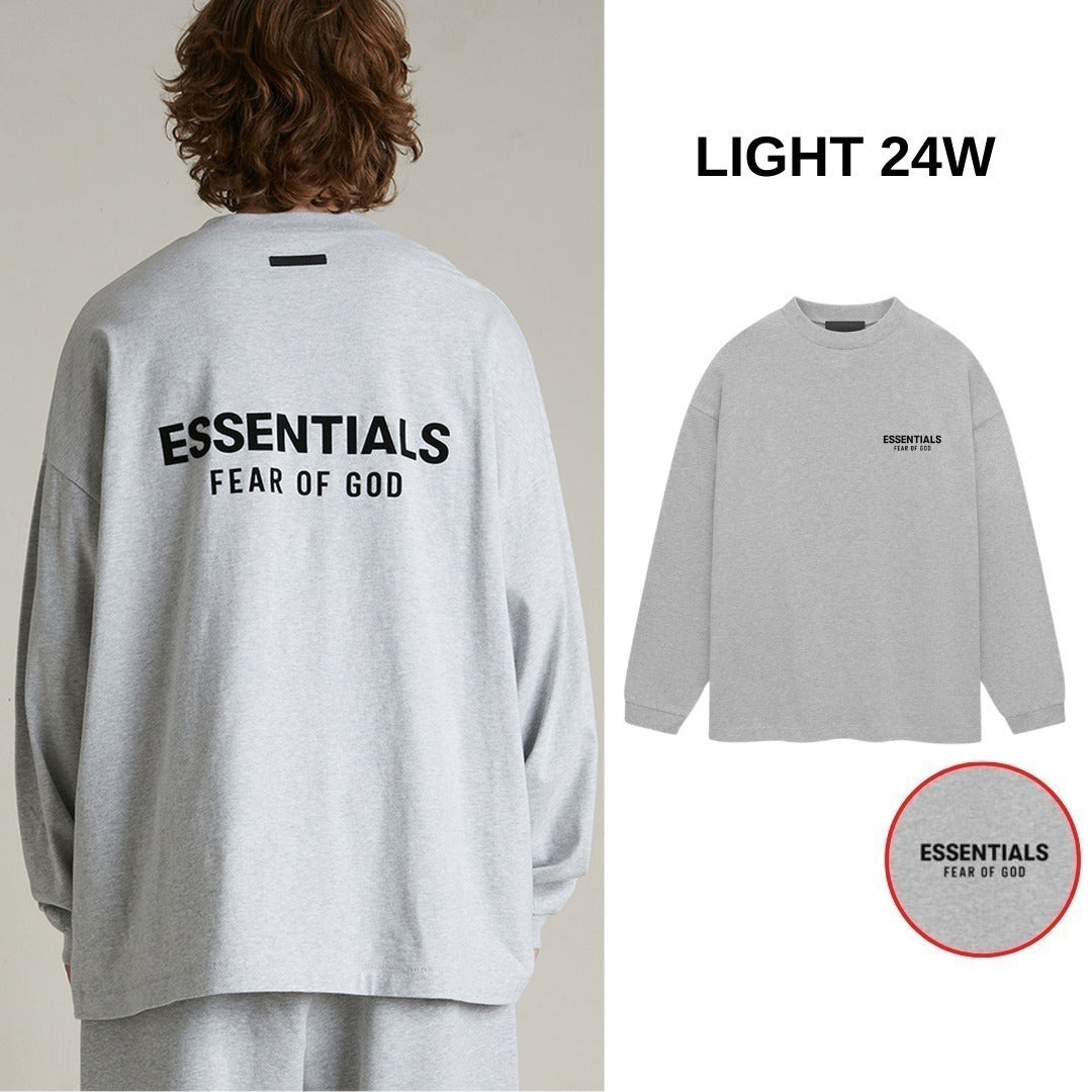 Essentials エッセンシャルズ【本物保証】LS tee ロゴTシャツ ロンT ストリート 長袖 Fear Of God フィアオブゴッド T-Shirt  ロンティ オーバーサイズ セントマイケル NBA バスケットボール アディダス ナイキ NIKE MLB メジャーリーグ 野球 ニューエラ ブランドコラボ