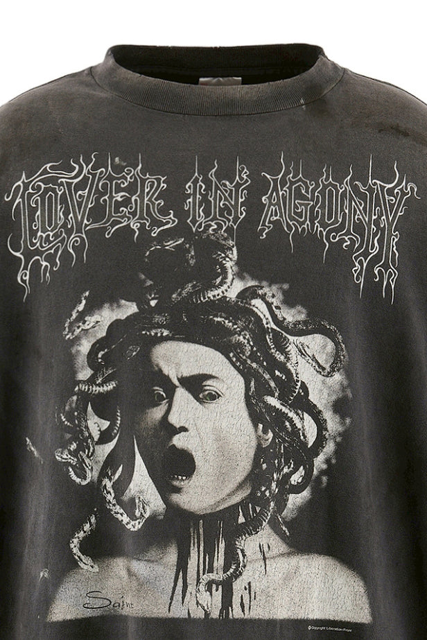 Saint Michael セントマイケル  【本物保証】Tシャツ、ストリートスタイル、メンズ LS T-SHIRT/MEDUSA