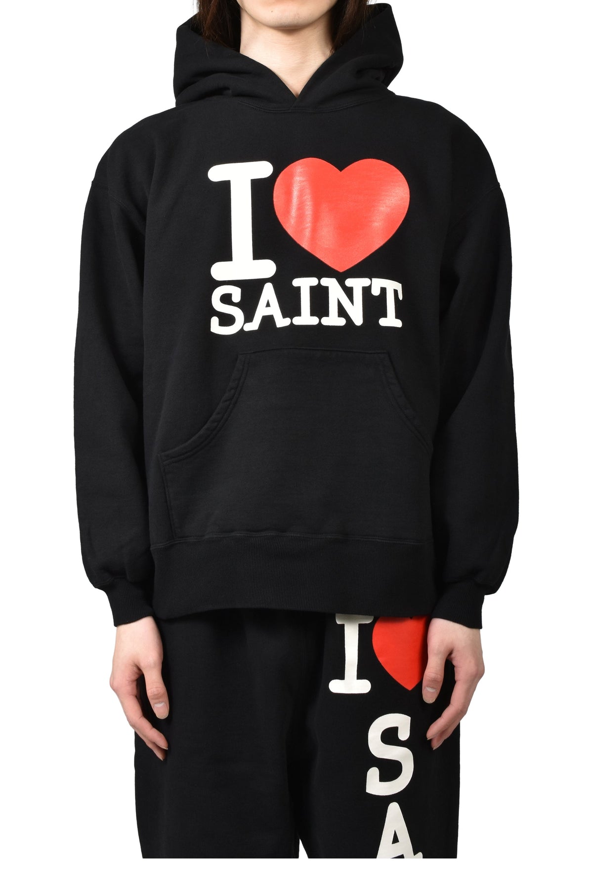 Saint Michael セントマイケル  【本物保証】パーカー、ストリートスタイル、メンズ HOODIE/I LOVE SAINT