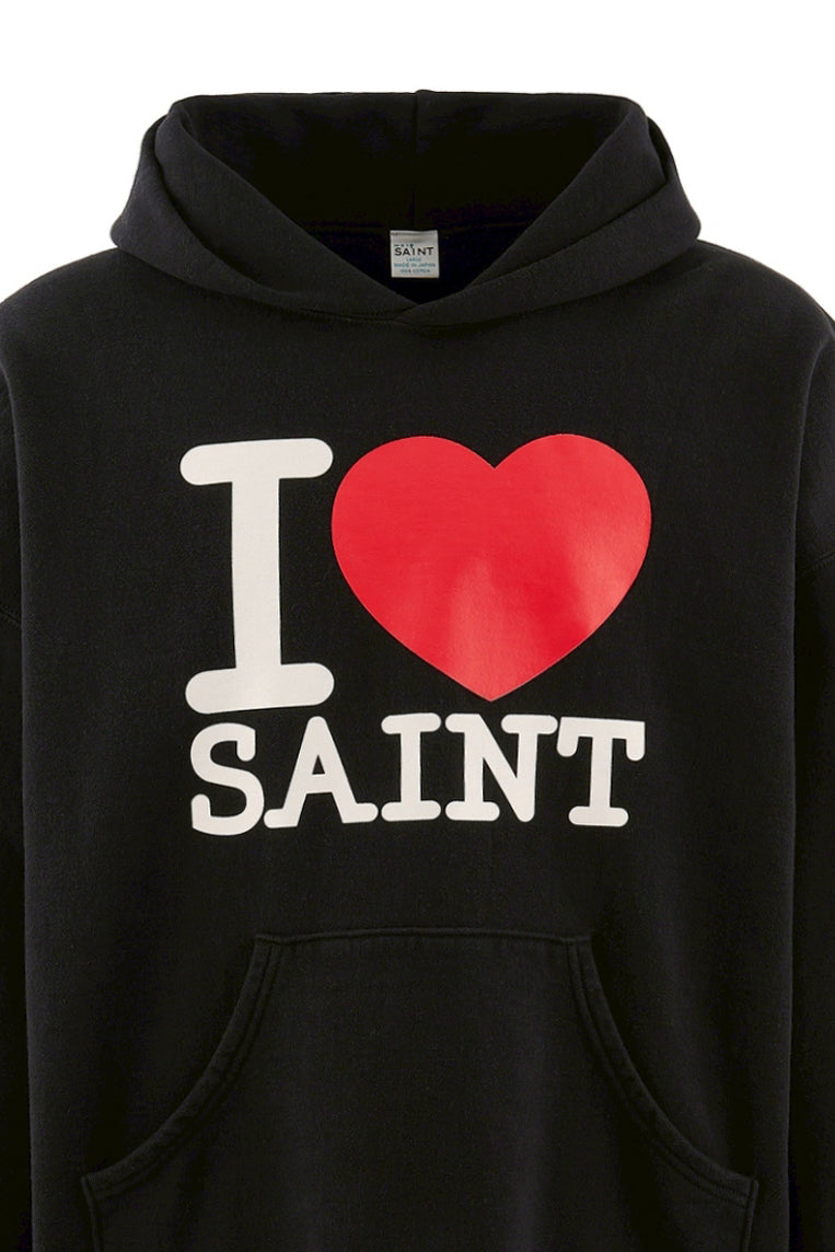 Saint Michael セントマイケル  【本物保証】パーカー、ストリートスタイル、メンズ HOODIE/I LOVE SAINT