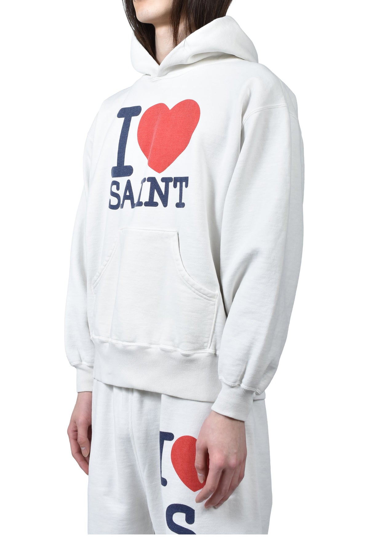 Saint Michael セントマイケル  【本物保証】パーカー、ストリートスタイル、メンズ HOODIE/I LOVE SAINT