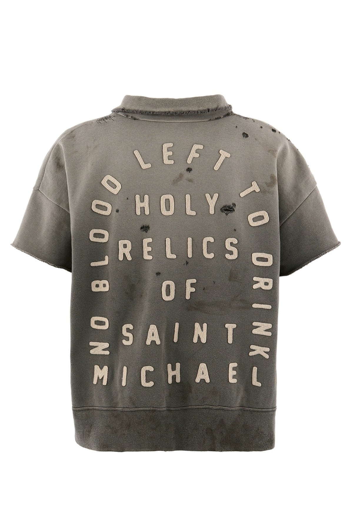 Saint Michael セントマイケル  【本物保証】トレーナー、ストリートスタイル、メンズ SS HALF ZIP SWEAT/SAINT